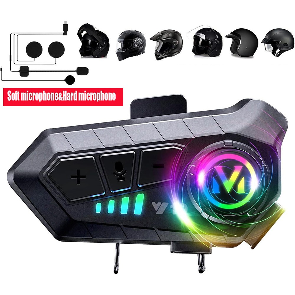 Motorcycle Helmet Headset Speaker Wireless Headphone Support bluetooth 5.3