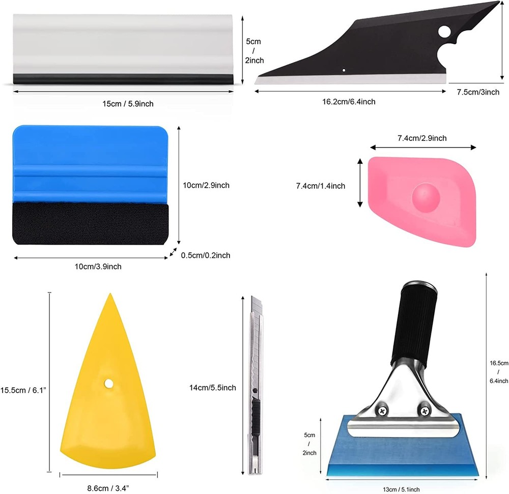 30 PCS Window Tint Kit, Window Tint Tools,Vinyl Wrap Tool Kit Application Tools