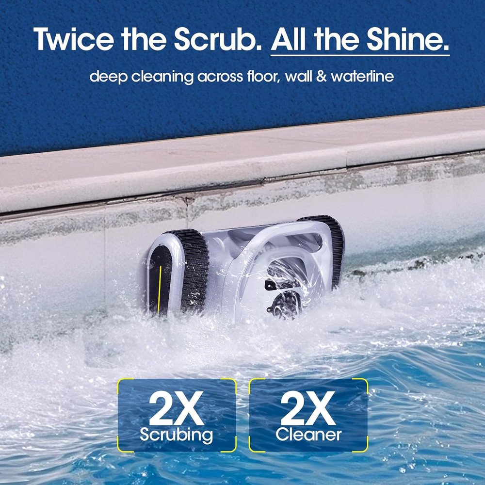 2026 Automatic Pool Cleaner Wall Climbing for InGround Pools Scrubbing Brushes