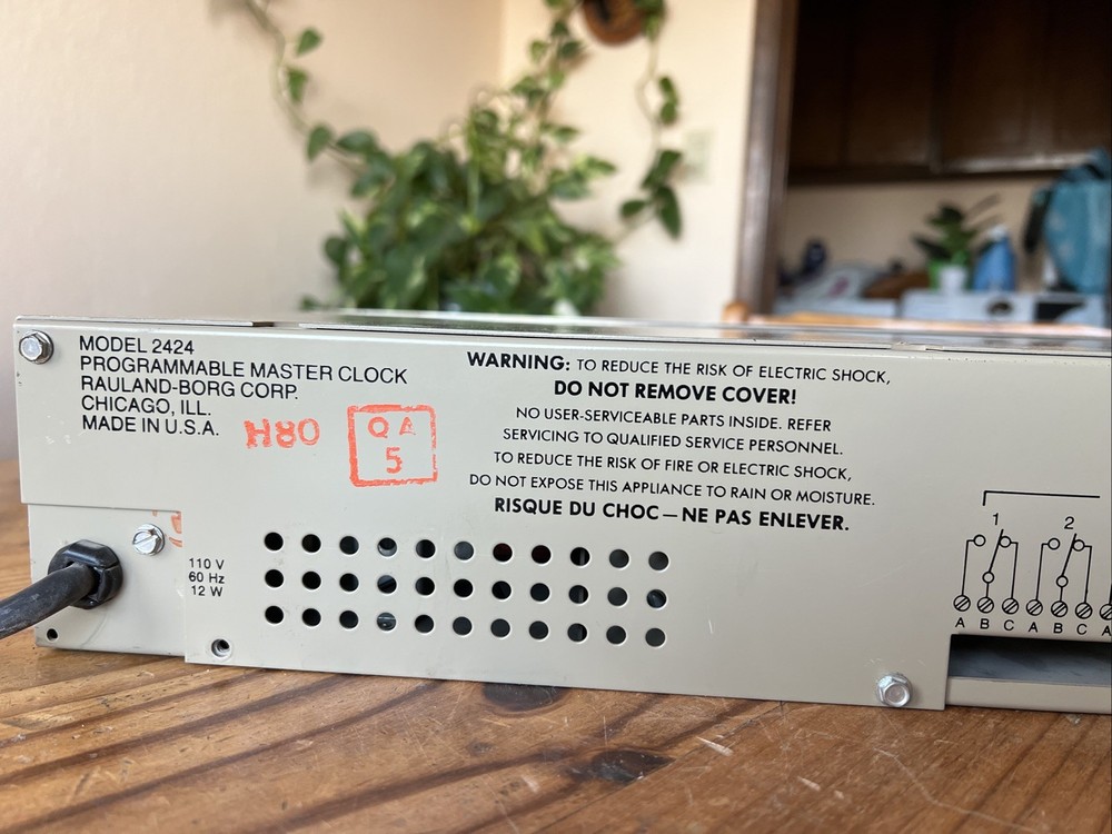 Rauland 2424 Programmable Master Clock