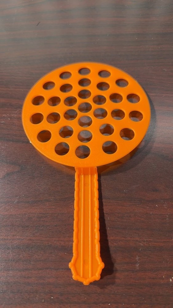 Vintage Orange Plastic Bubble Wand