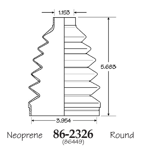 Outer CV Axle Boot for RAM 1500 4WD 2011