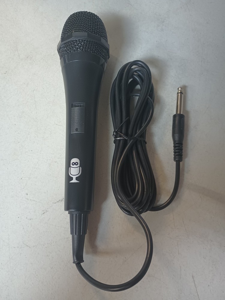 Mic Microphone with On Off Switch High Grade Low Noise Black