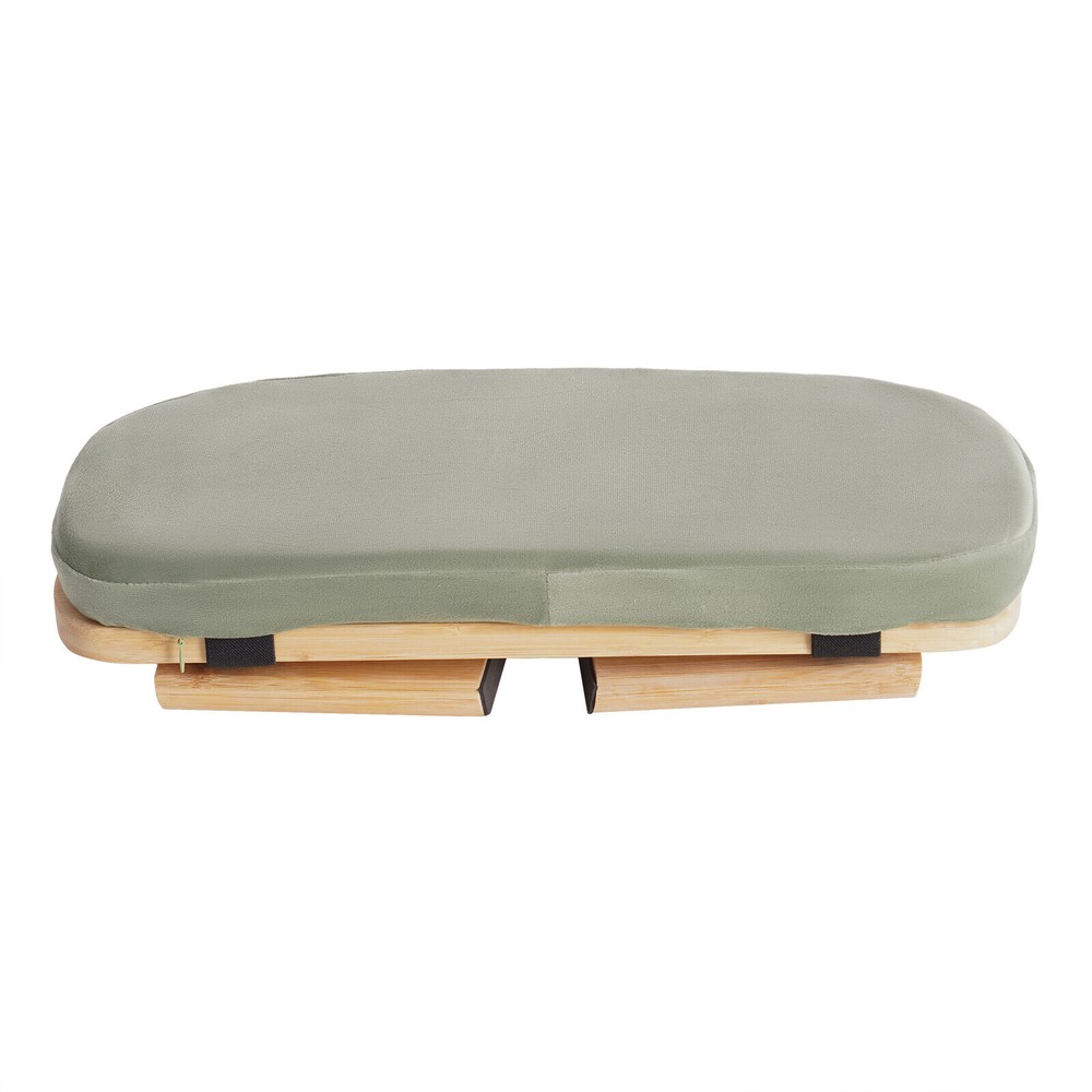 Foldable&Ergonomic Meditation Stool Foldable Kneeling Meditation Bench w/Cushion