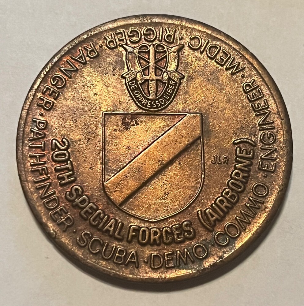 Airborne Green Berets/ special forces, Engineer  challenge coin