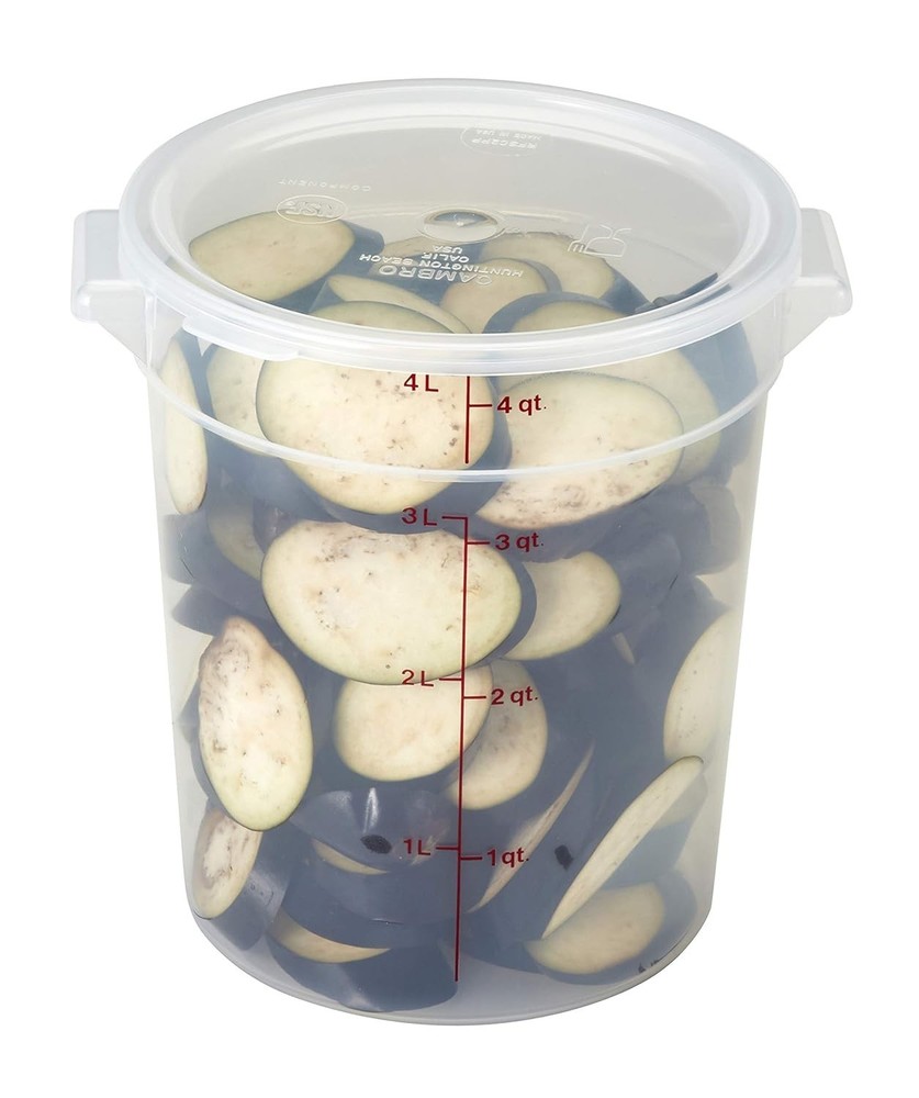 RFSC2PP190 Cover 2 & 4 qt Round Plastic Containers