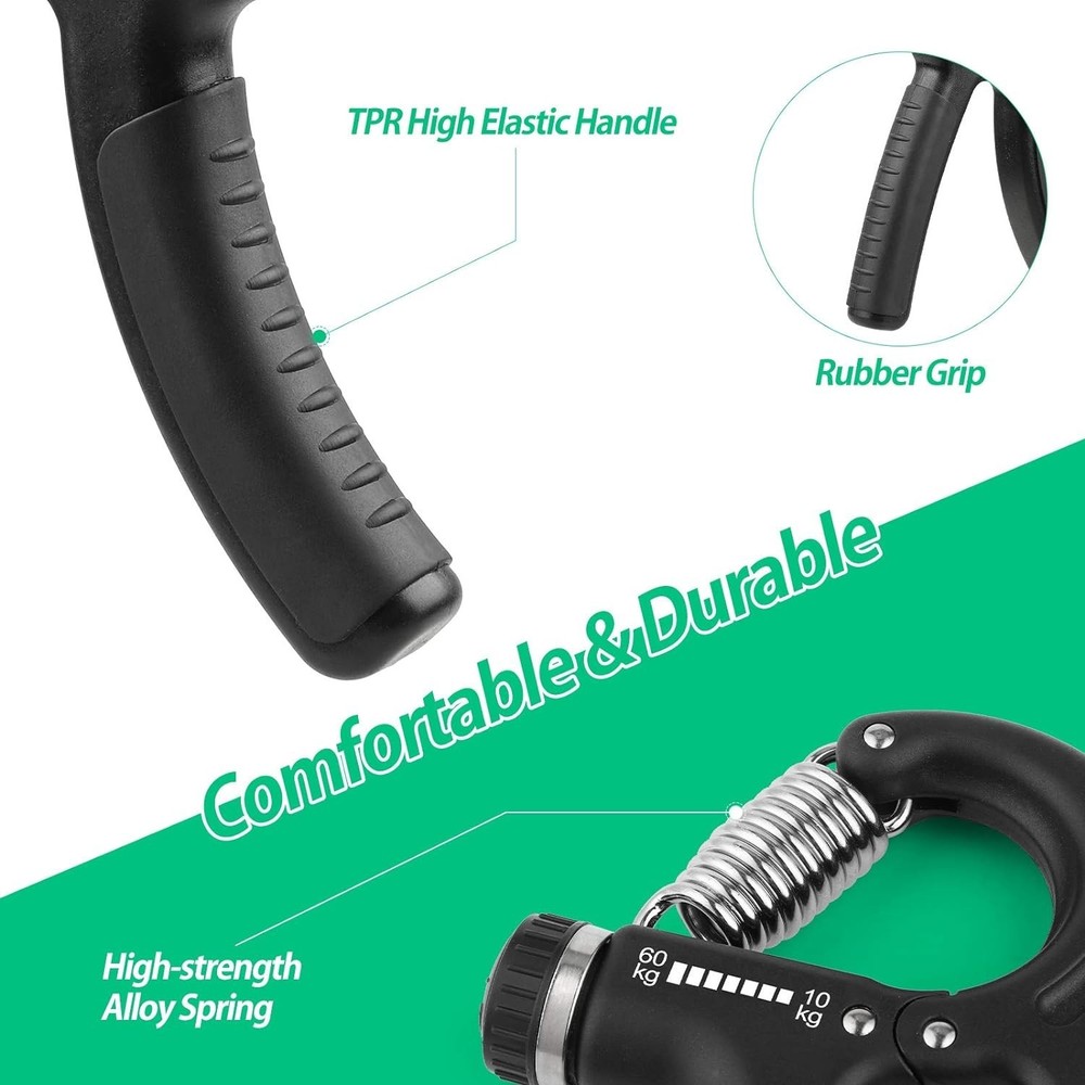 Adjustable Hand Grip Strengthener Forearm Trainer Grip Workout Tool