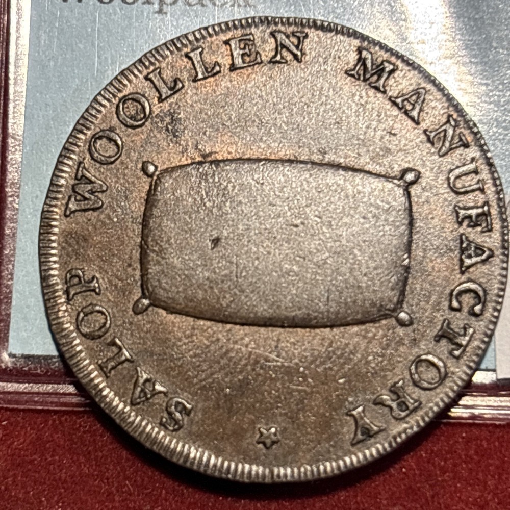 conder token Grb Wales-anglesy ND 1/2 Penny Druid’s Head Left/woolpack
