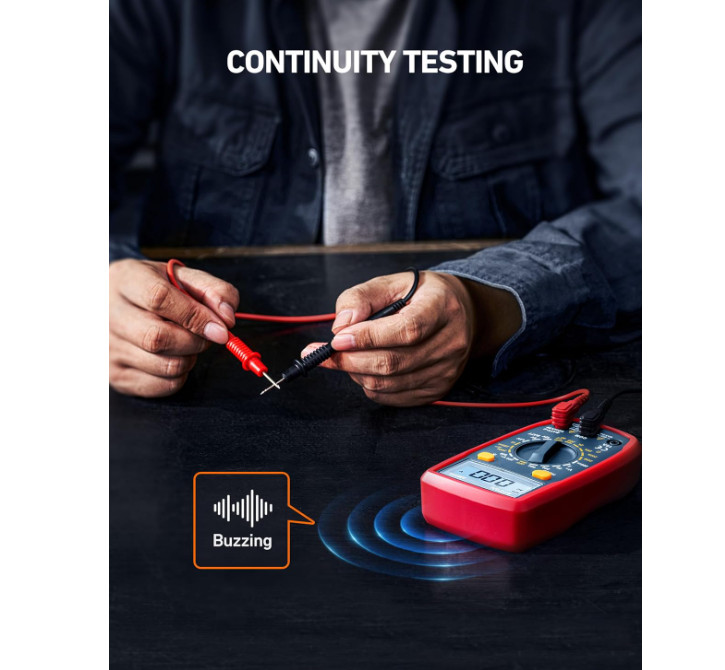 AstroAI Digital Multimeter Tester 2000 Counts with DC AC Voltmeter and Blue