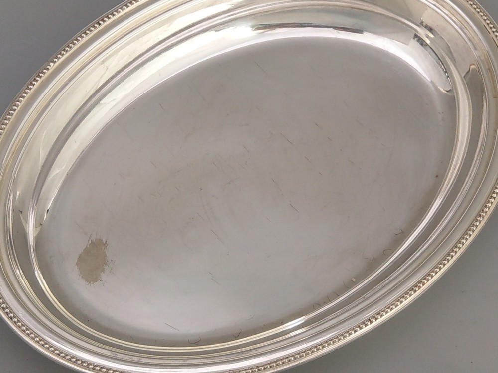 Small Oval Meat Serving Dish Silver-Plated Walker Hall