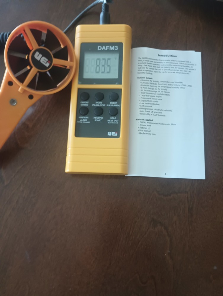 UEI DAFM3 Digital Airflow Meter