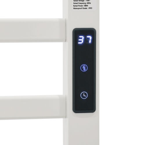 Electric Floor-Standing Towel Warmer Rack with Fast Heating & Timer