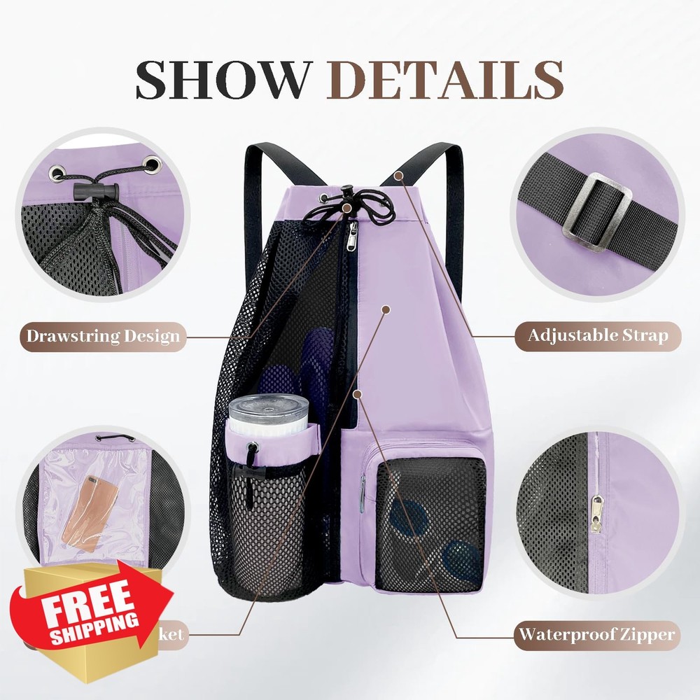 Yuhan Pretty Beach Backpack, Wet Pocket, Mesh