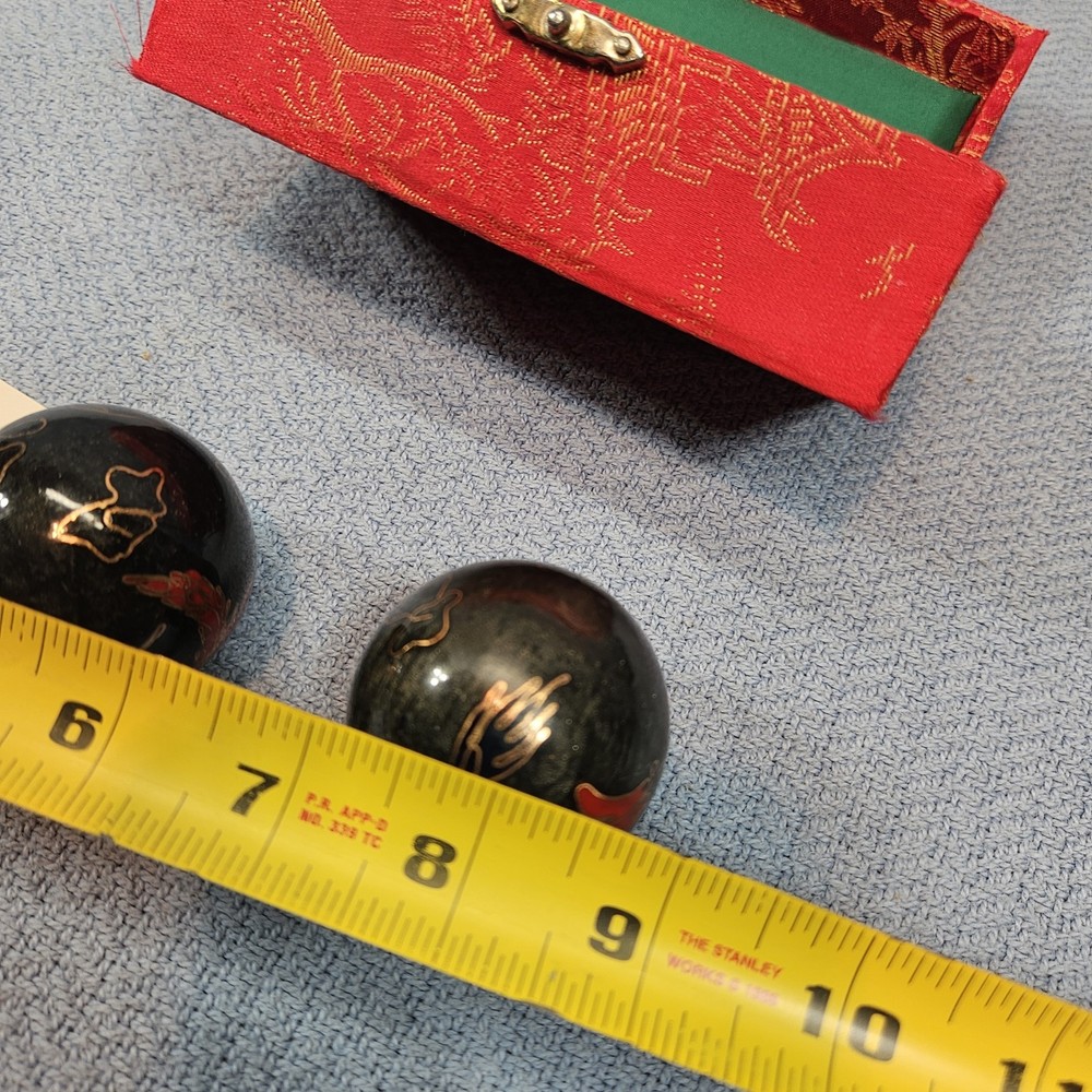 Baoding Iron Ball Direction Exercise For Stress Relief Chiming China Box manual