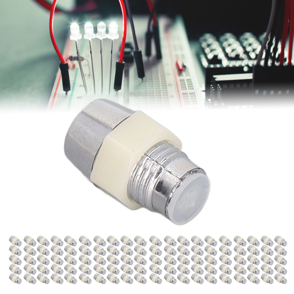 100 Set LED Holder 5mm Plastic Light Emitting Diode Panel Mount Clip Repair Tool
