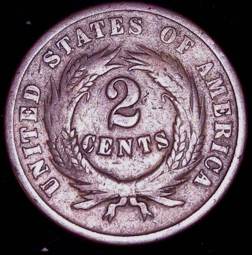 1864 2 CENT COIN BN