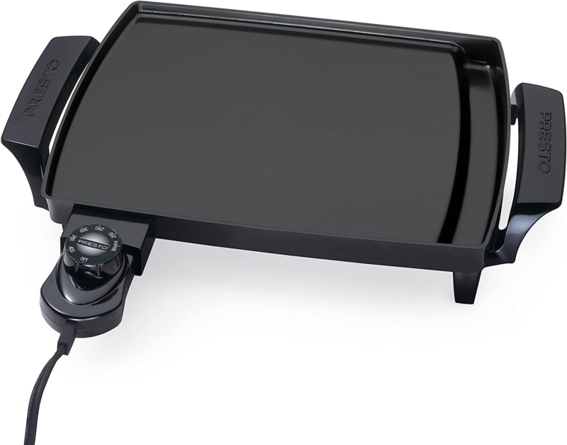 Non Stick Griddle Electric Plate Grill Small Compact Cooking Liddle Griddle