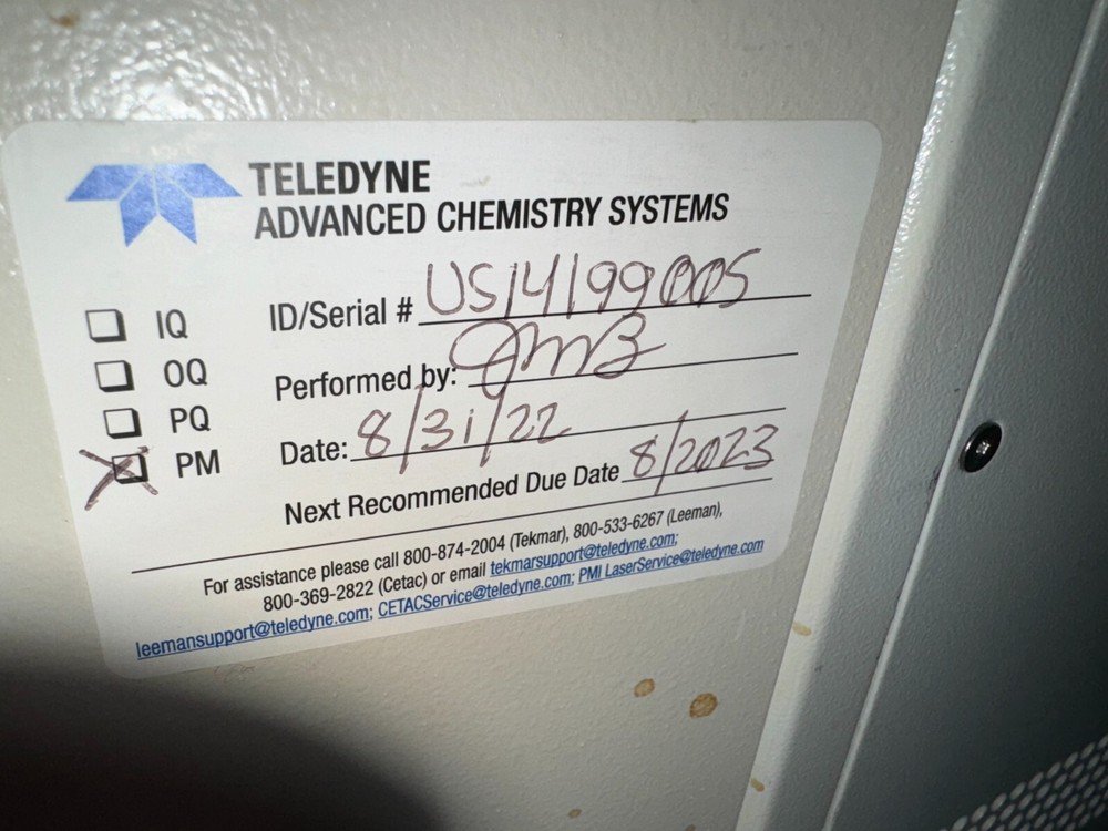 Teledyne Tekmar TOC Torch 15-0300-100 #16254