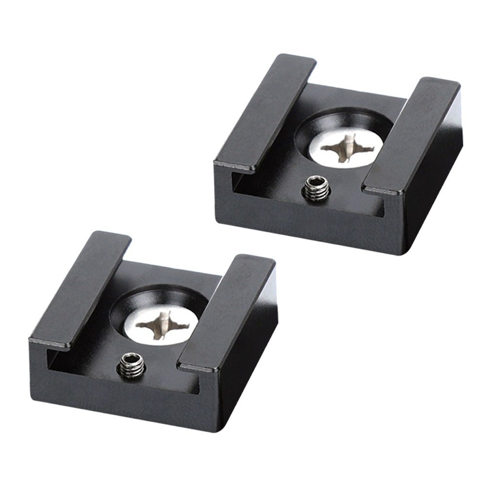 2 Pcs Camera Shoe Mount Adapter Aluminum Alloy Bracket