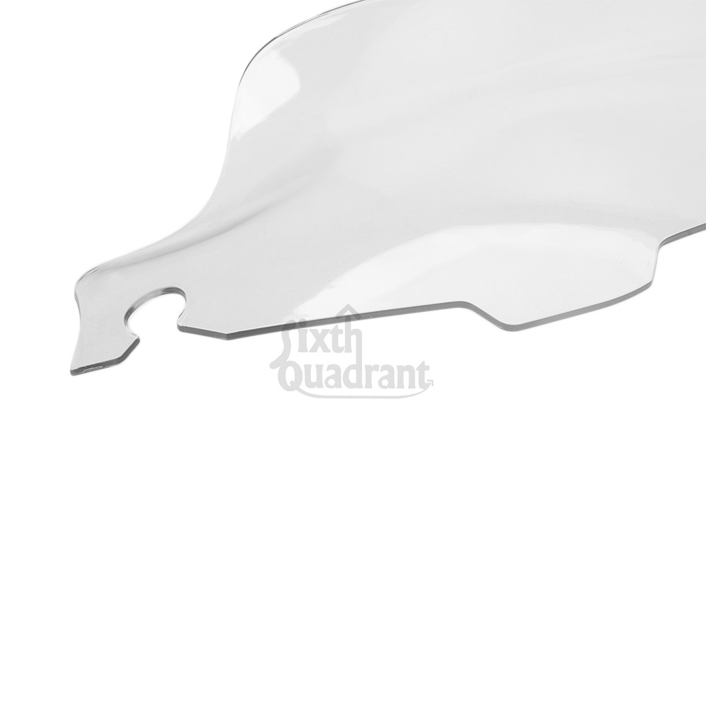 8" Clear Wave Windscreen Windshield For Harley Touring Electra Glide 1996-2013