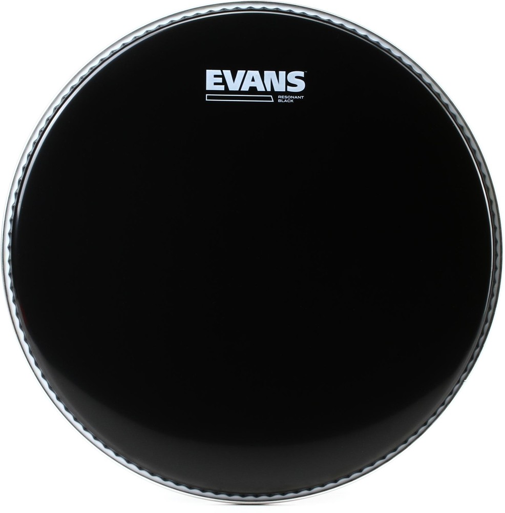Evans Resonant Black Drumhead - 12 inch (2-pack) Bundle