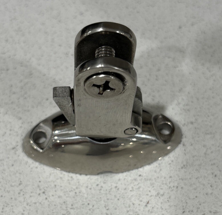 Surface Mount QUICK RELEASE Hinge Stainless Steel Bimini Marine Boat