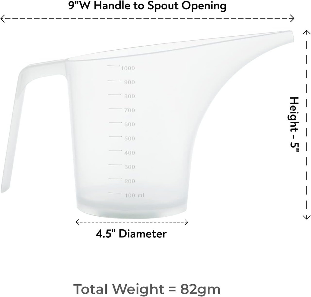Funnel Pitcher for Soap Making, Large Capacity Easy Pour Container with Long Spo