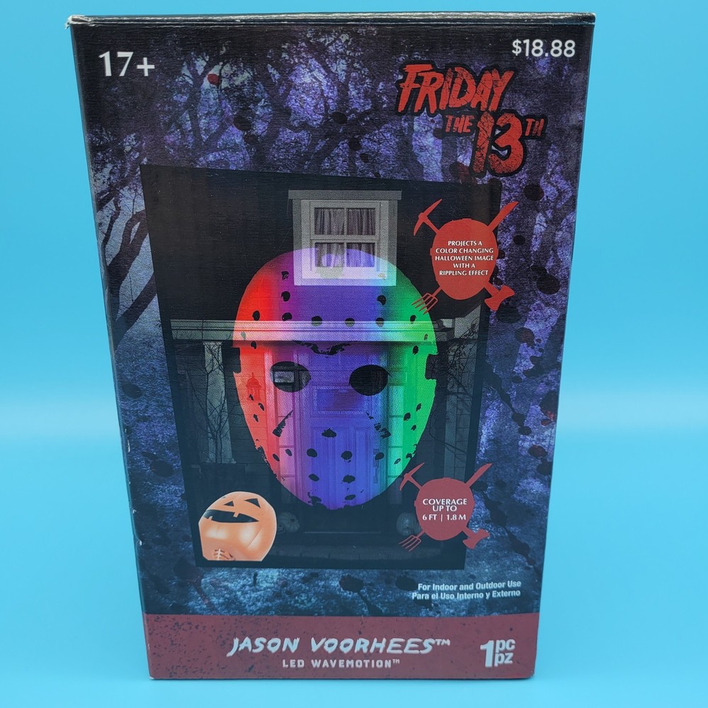 Friday The 13th Jason Voorhees LED WAVEMOTION Projector Indoor/Outdoor Halloween