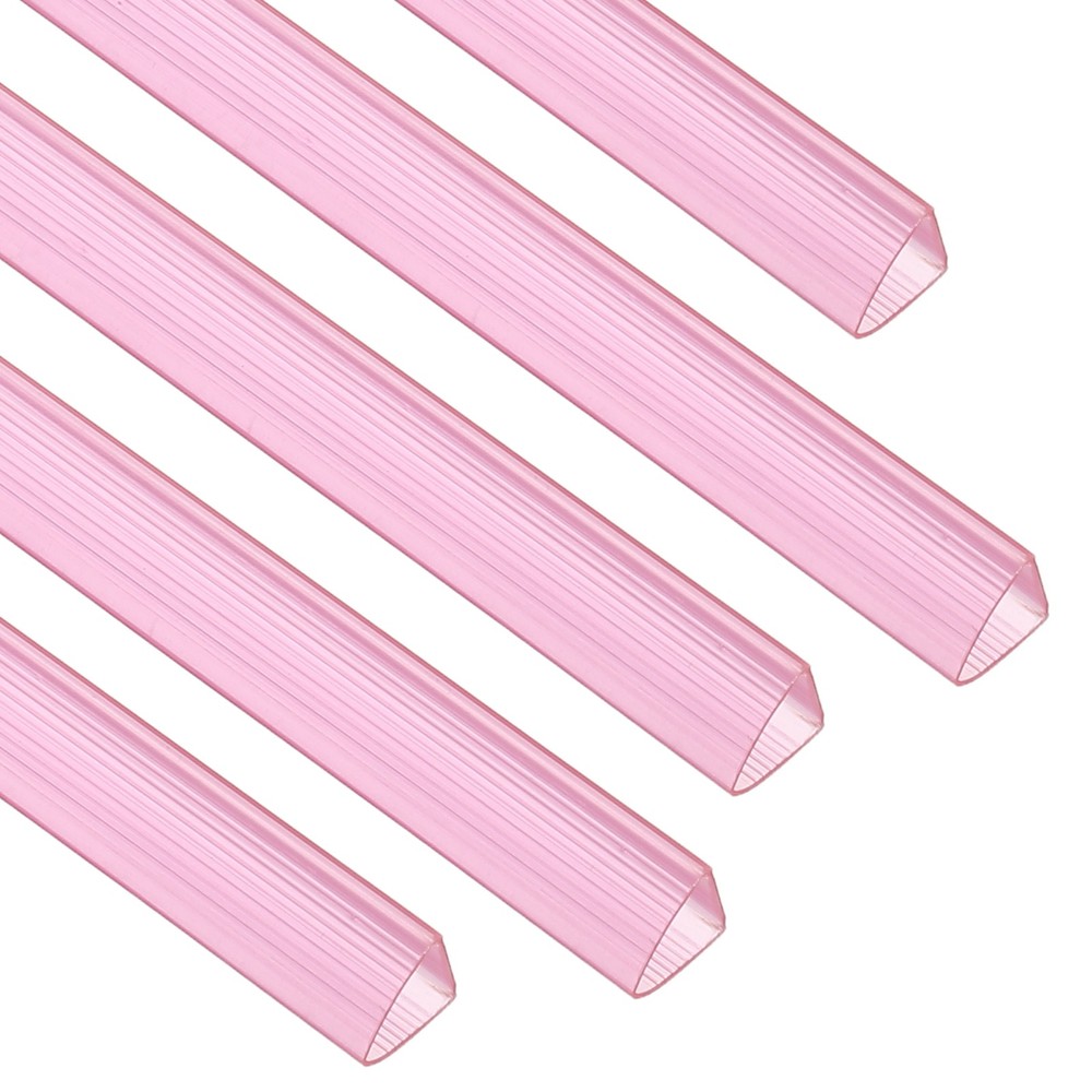 20Pcs 13x15mm Binding Bars, 120 Sheets Capacity, Transparent Red
