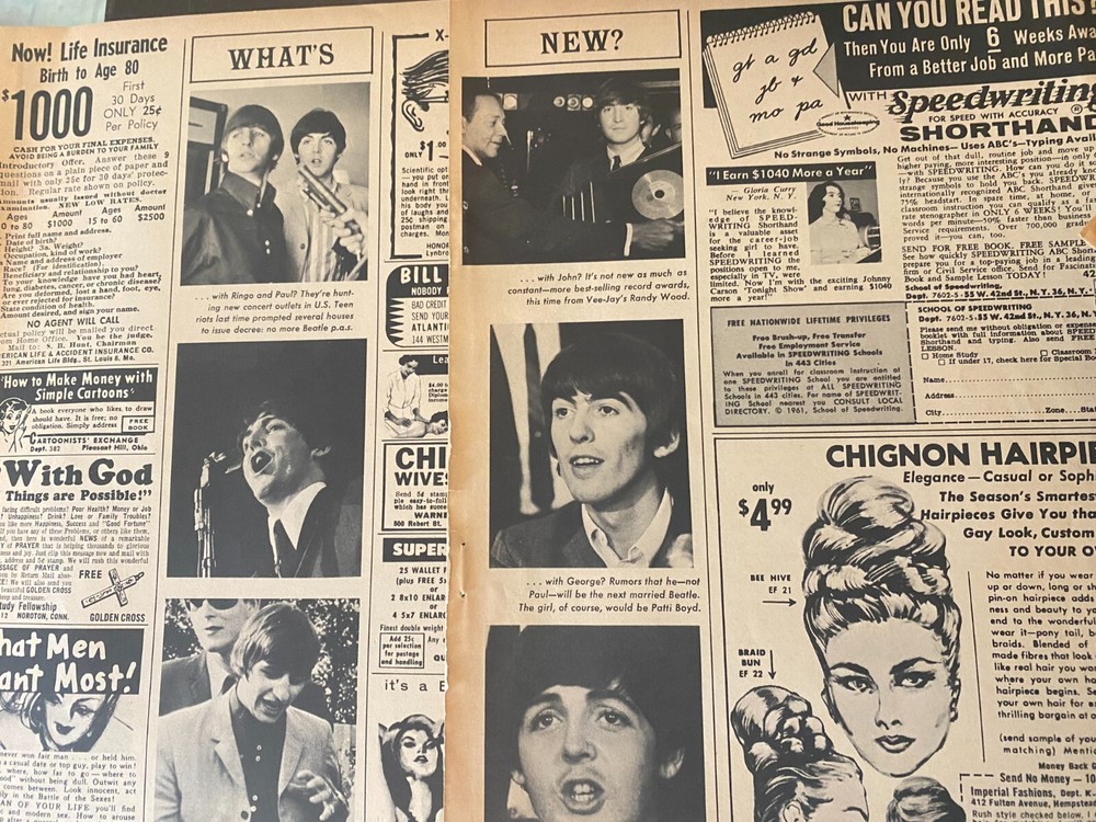 The Beatles, Two Page Vintage Clipping