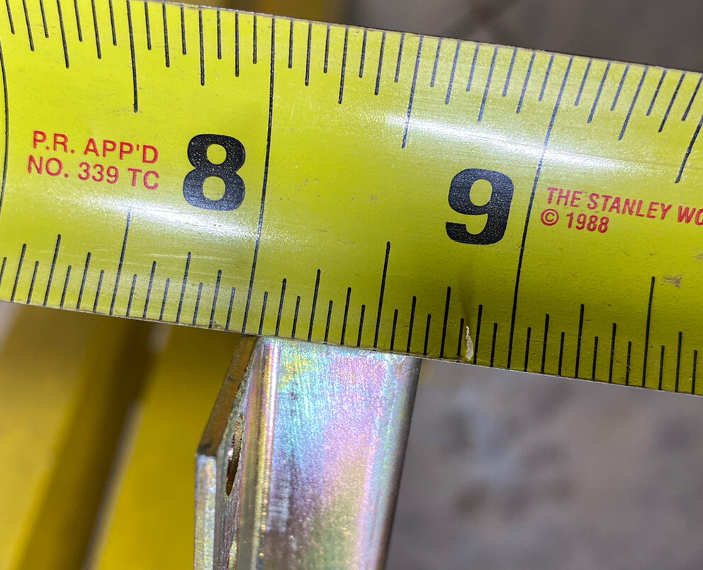 2 - MOUNTING RACK RAILS USED CONDITION 78.75” LONG