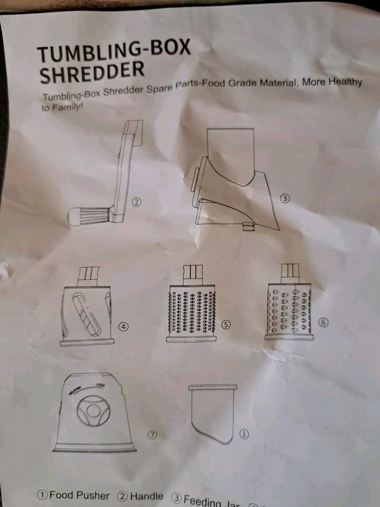 Tumbling Box Shredder Sky Blue NIB