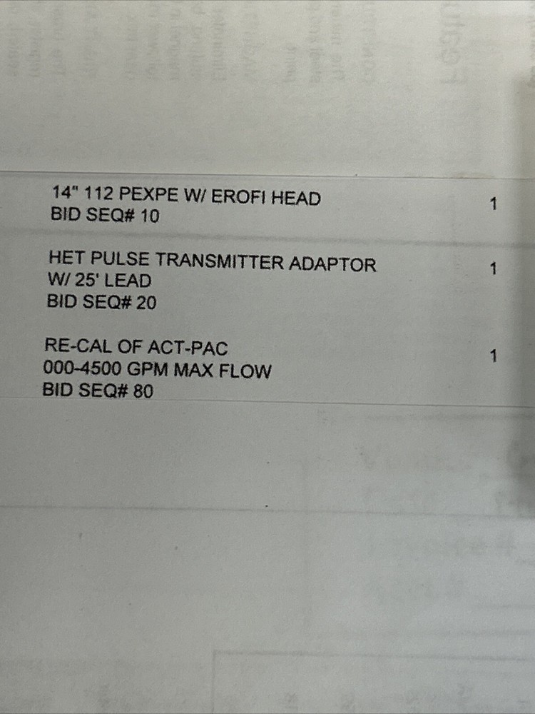 14” Mainline Propeller Meter Sensus Model 112 PExPE EROFI HEAD, HET PULSE TRANS