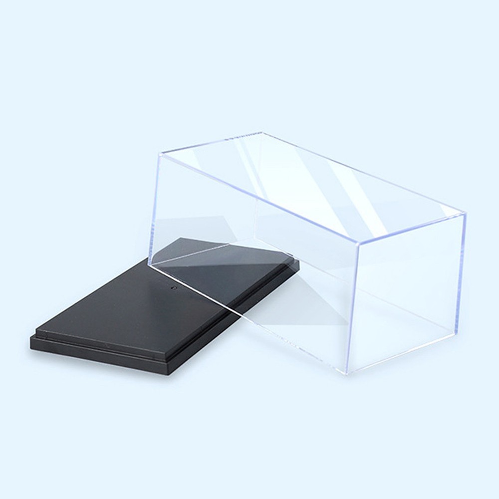 1-10x 1:43 Acrylic Display Case with Base, Stackable Toy Car Storage Organizer