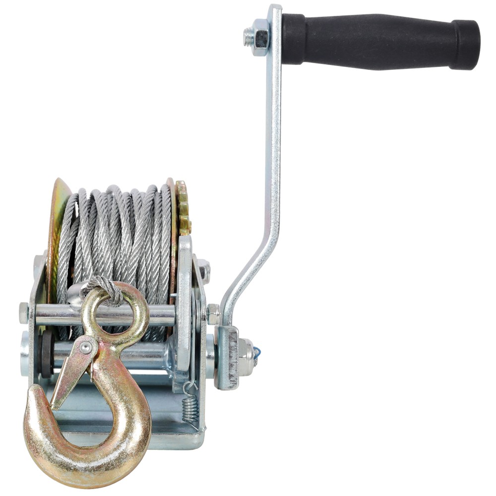 800lb Hand Winch with 33ft Galvanized Cable For Trailer Boat ATV
