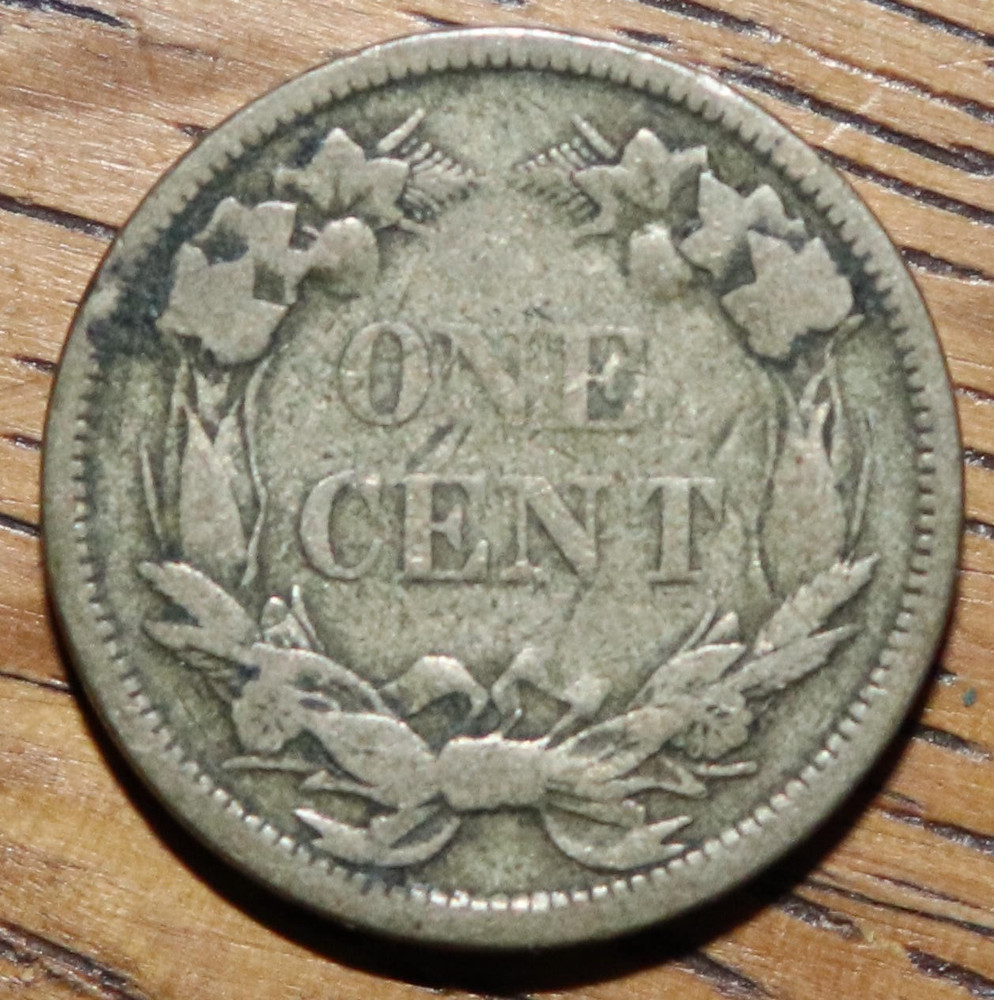 1858 S. L. Flying Eagle Cent Decent Coin