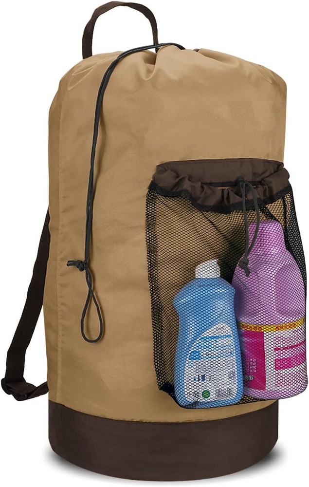Backpack Laundry Bag, Laundry Backpack with Shoulder Straps