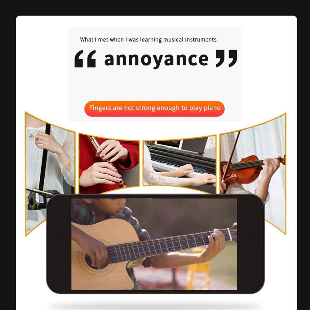 Adjustable Finger Expander for Guitar and Piano - Finger Exerciser Accessory