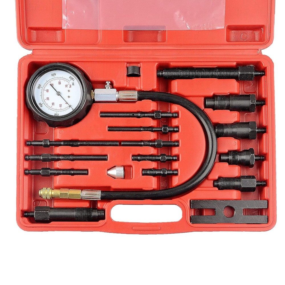 17-Piece Diesel Engine Compression Tester Kit for Auto Diagnostics