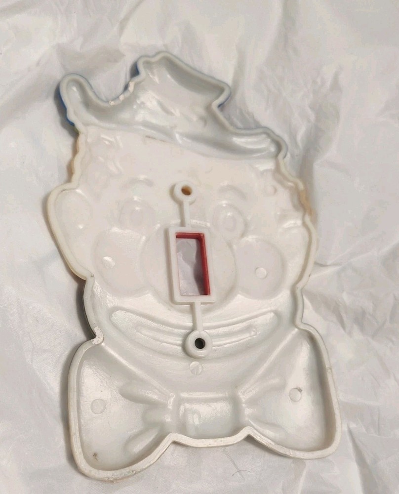 Vintage Retro Clown Switch Plate Ty70