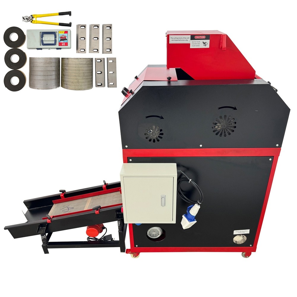 Automatic Copper Wire Granulator Waste Copper Wire Recycling Machine 220V 1PH
