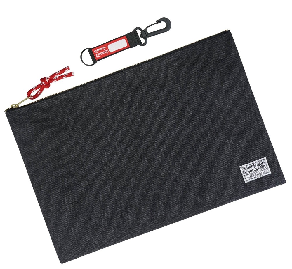 Rough Enough Important Document Organizer Safe Folder for Travel Storage Canv...