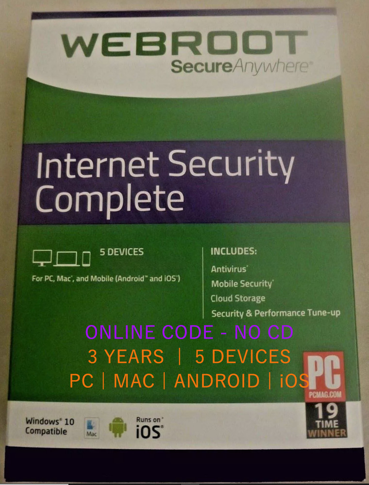 🔥 Webroot Security Complete 2025 Key - 3 Yr | 5 Devices – Email Code (no CD) 🔥