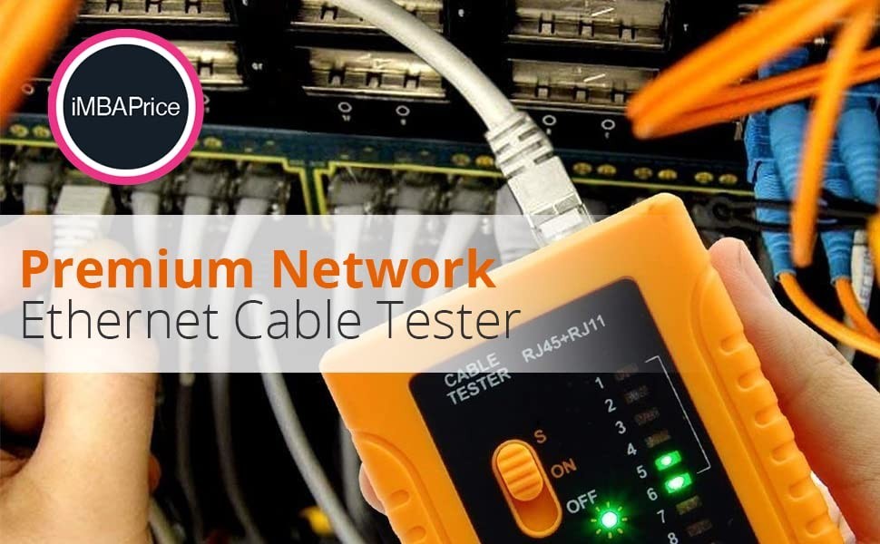 Comprehensive Network Cable Testing Tool - Compact RJ45/RJ11 with LED Indicators