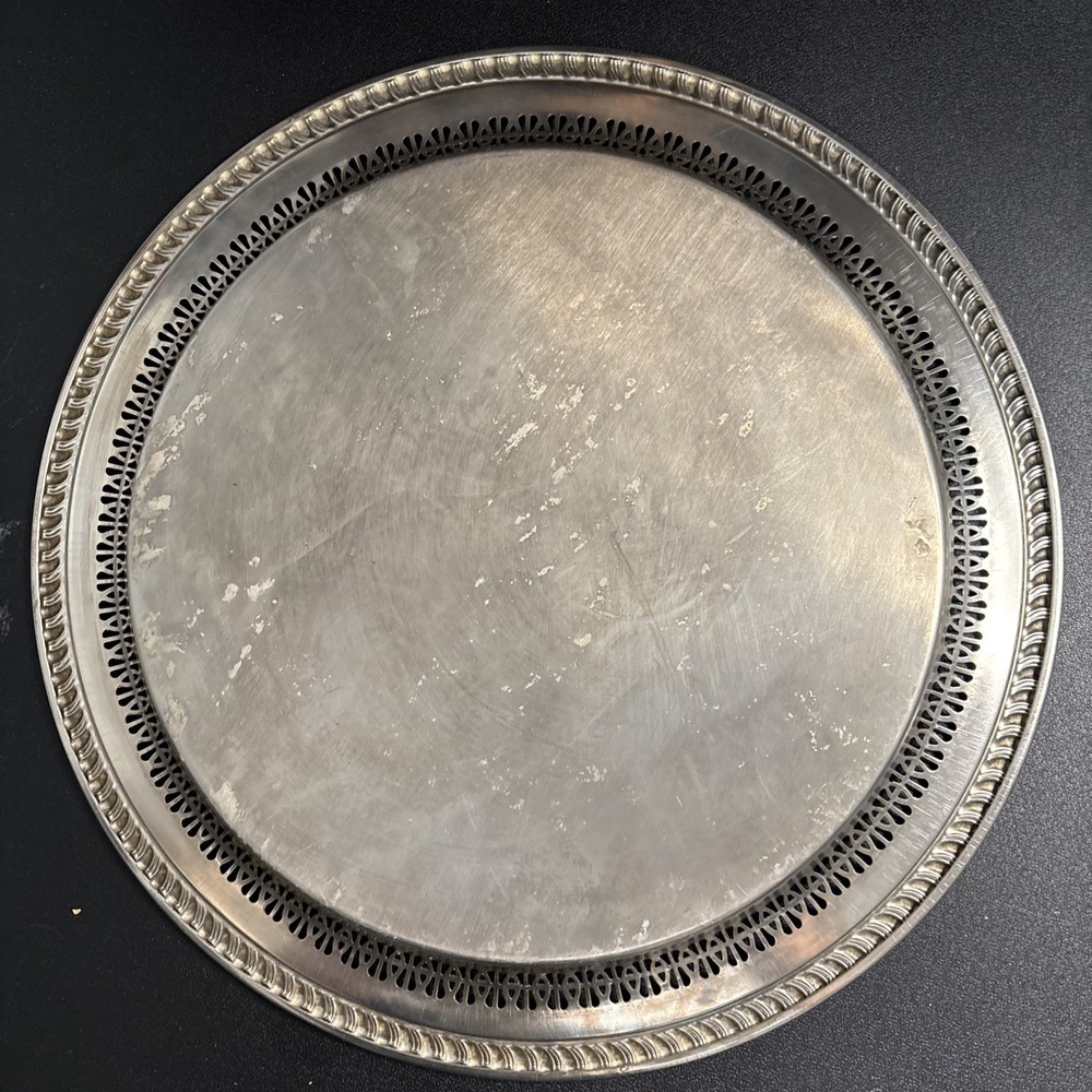 Vintage Silver Plate 15” Ornate