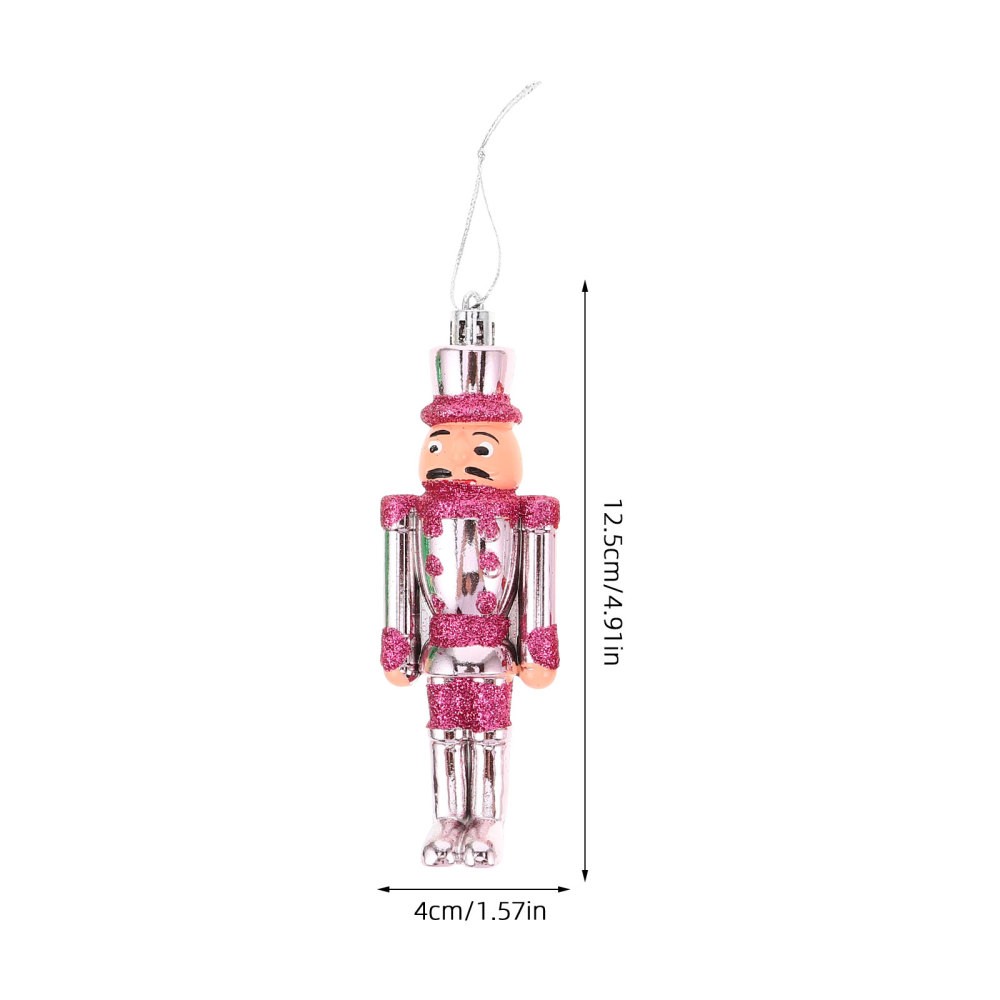 6 Pcs Nutcracker Hanging Holiday Decorations Miniature Figurines