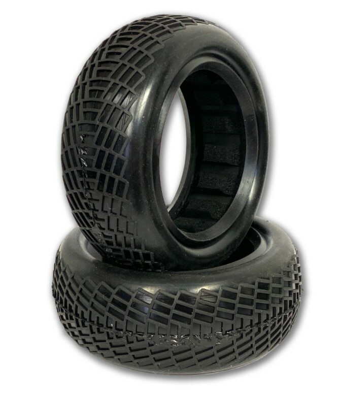 Raw Speed Radar 2.2 Buggy 2wd Front Tire Green Super Soft 100103SSB