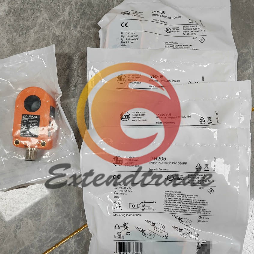 One New IFM I7R205 ring sensor