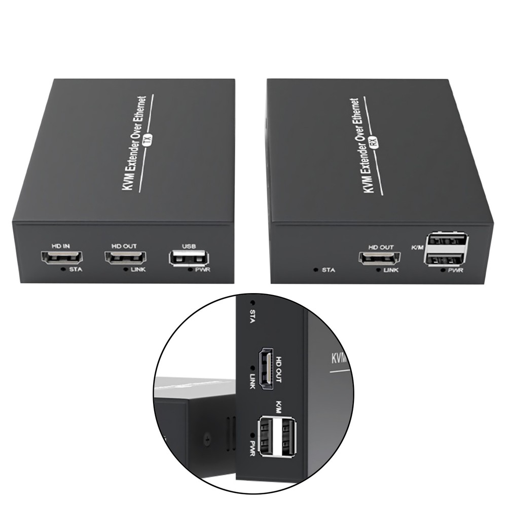 150M HDMI KVM Extender IP Cat5e/6 Cable HDMI USB Extender PC Switch RX TX