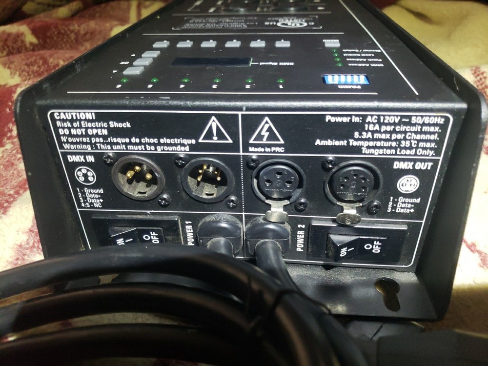 Elation DP-640B Hybrid 6-Channel DMX Dimmer/Switch Pack